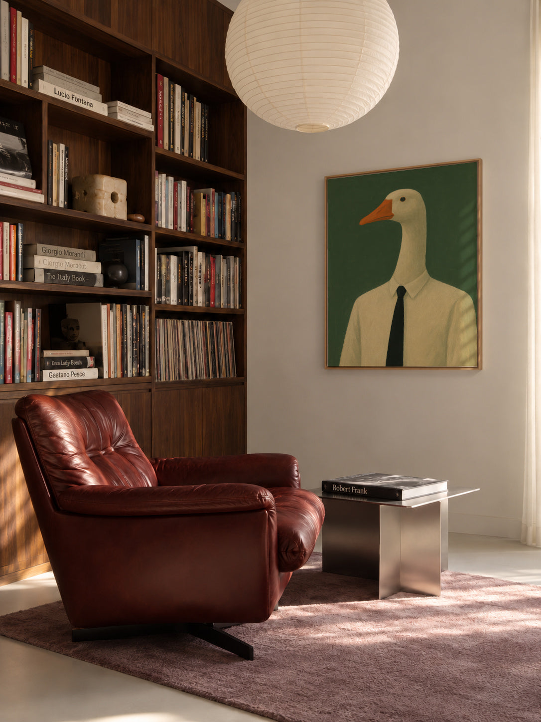Executive Goose - Framed canvas in an interior