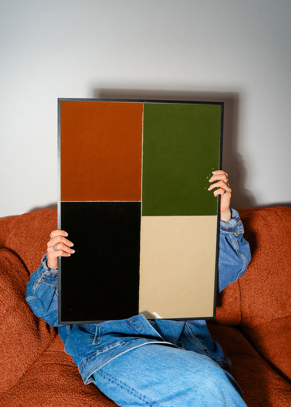 Geometrisch kunstwerk aarde kleurvlakken – Product1