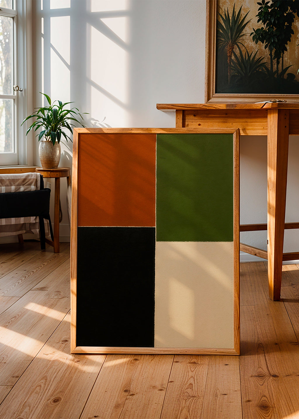 Geometrisch kunstwerk aarde kleurvlakken – Product3