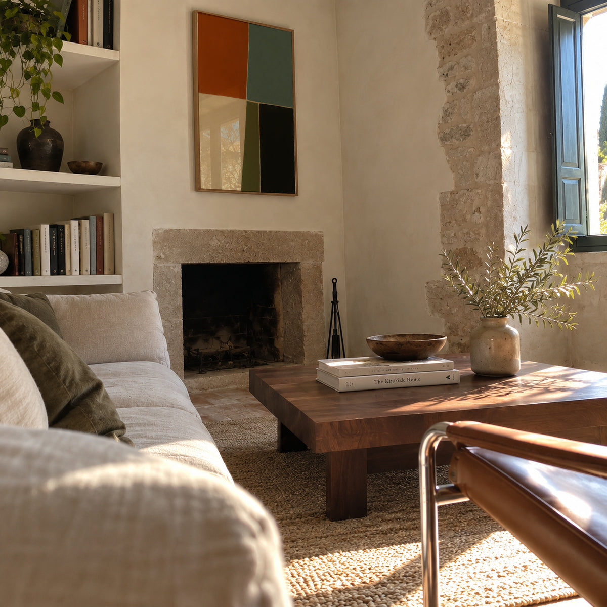 Field Composition IV - Framed poster in an interior