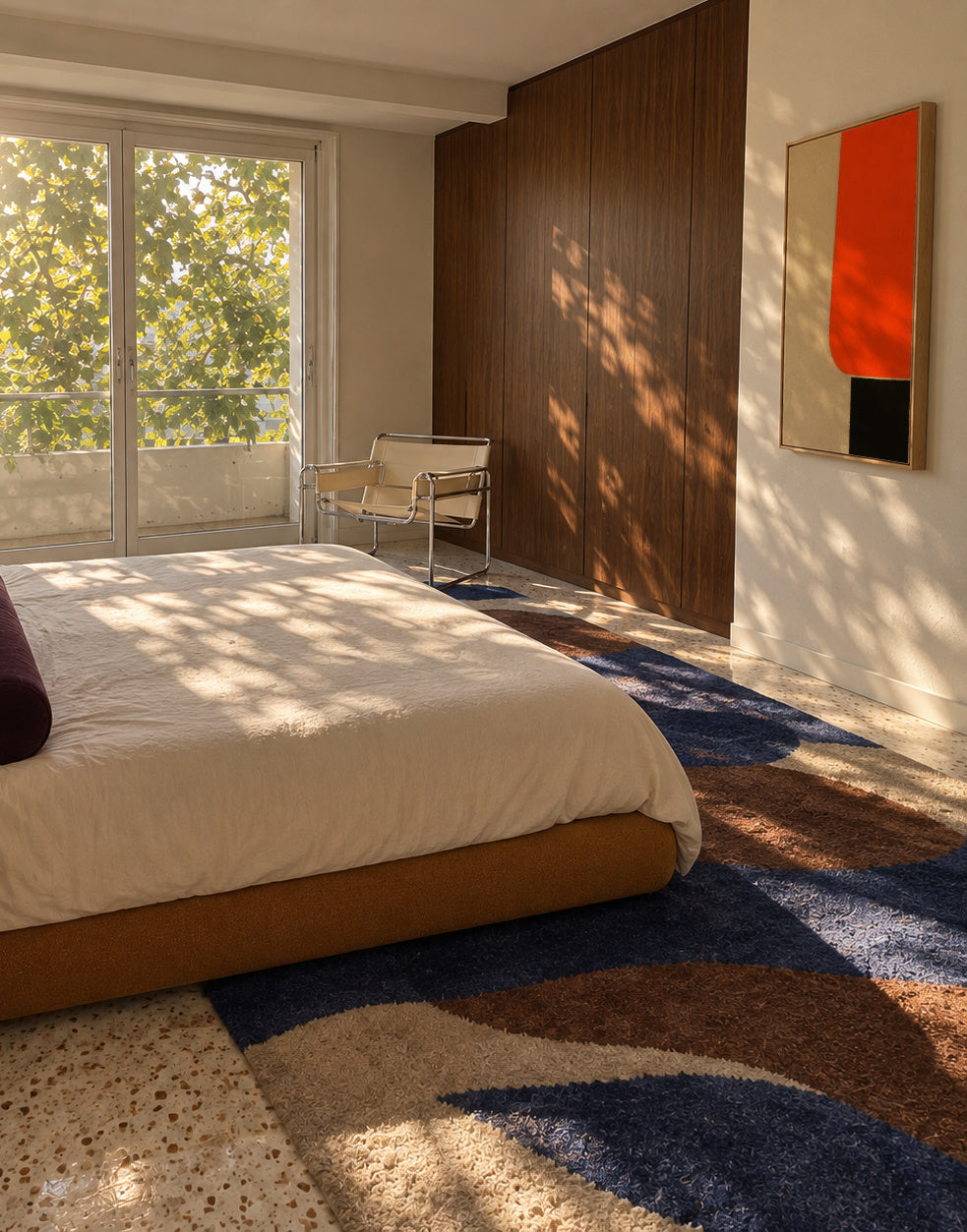 Solar Edge I - Framed canvas in an interior