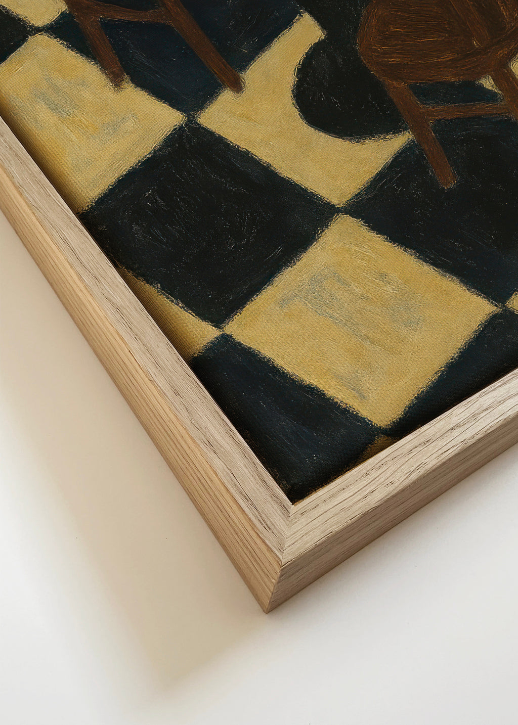 Bistro Tables - Framed canvas detail