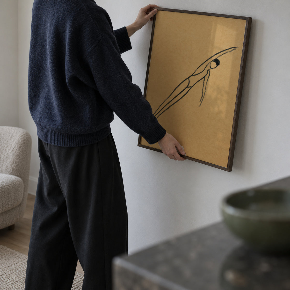 Mid-Air Suspension - Framed poster in an interior
