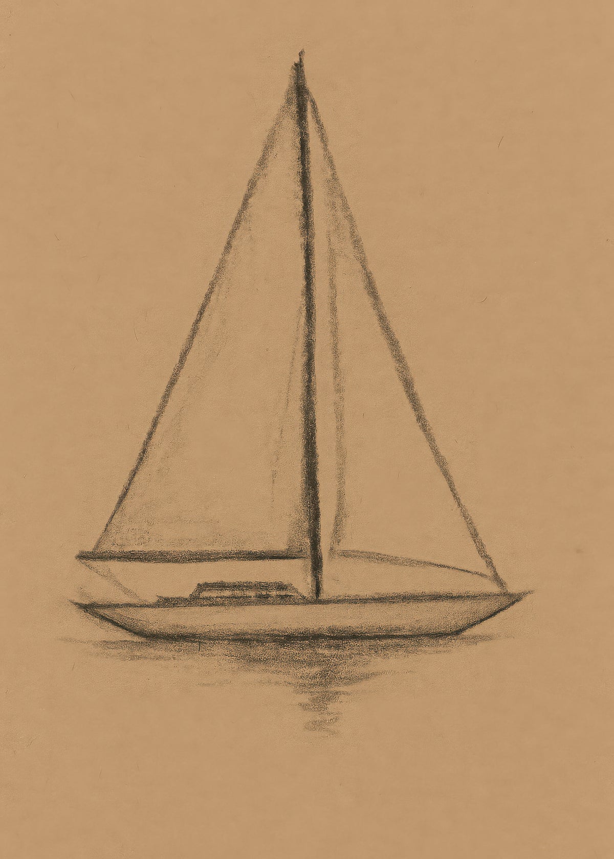 Charcoal Sails - Unframed art print