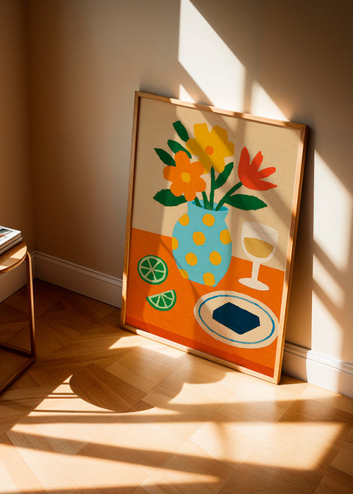 Keuken kunst met bloemenstilleven – Product1