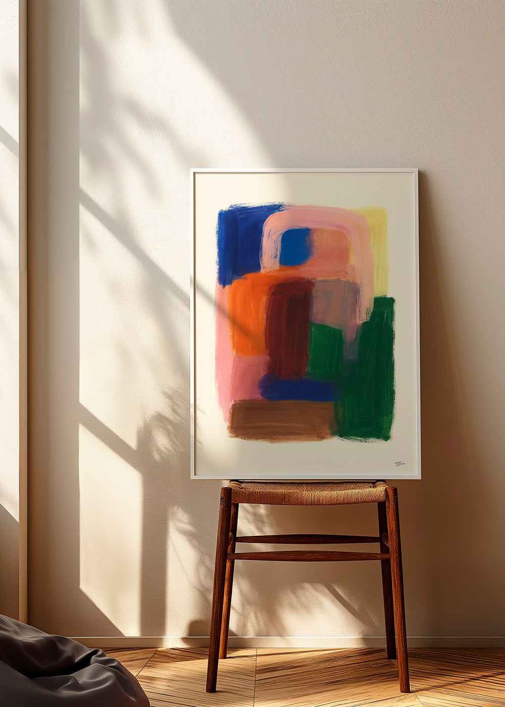 Abstract kunst met kleurrijke penseelstreken – Product1