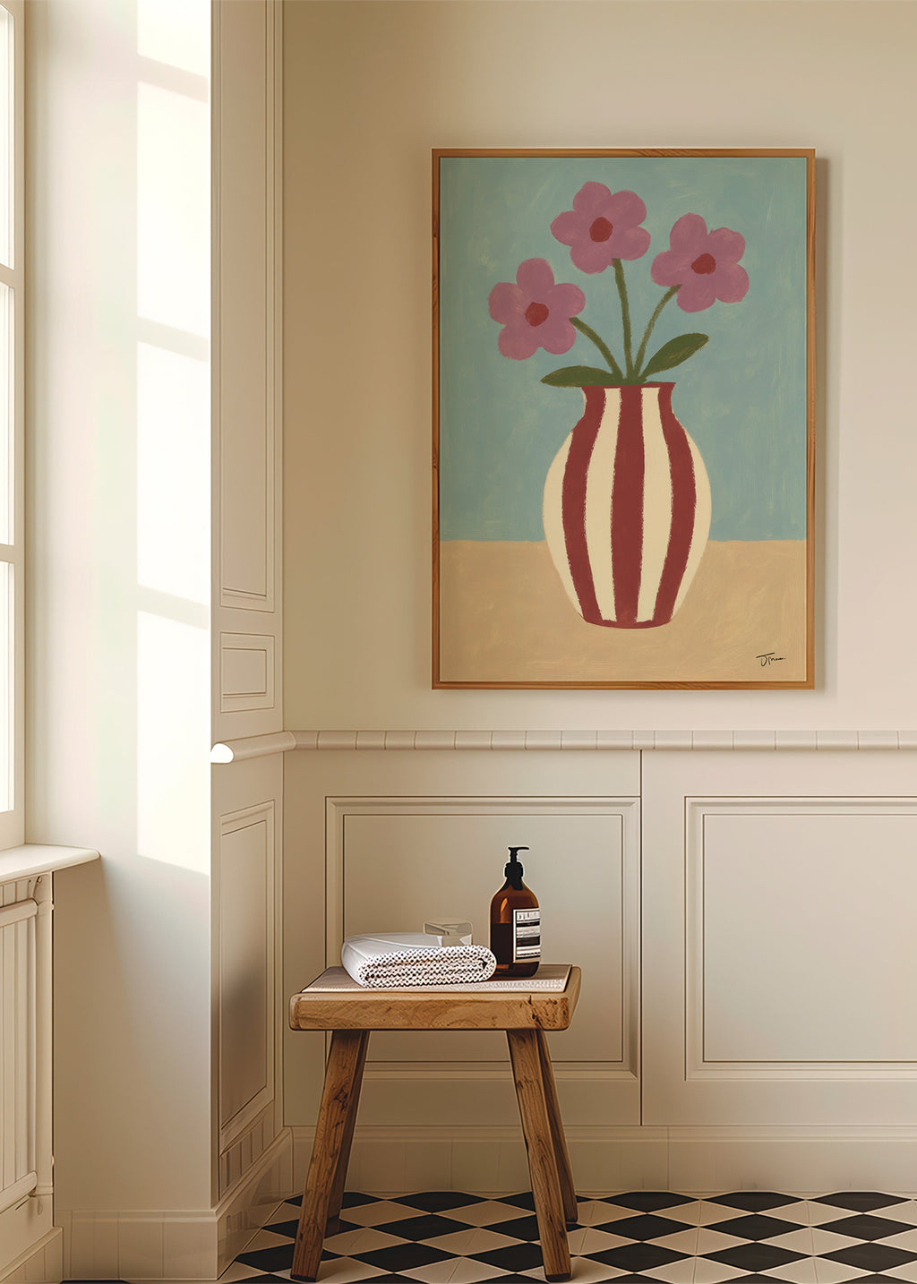 Botanische poster met vaas en bloemen – Product3