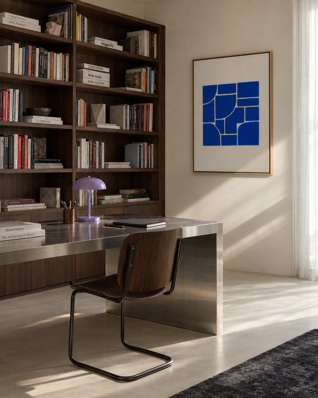 Cobat Fractures II - Framed canvas in an interior