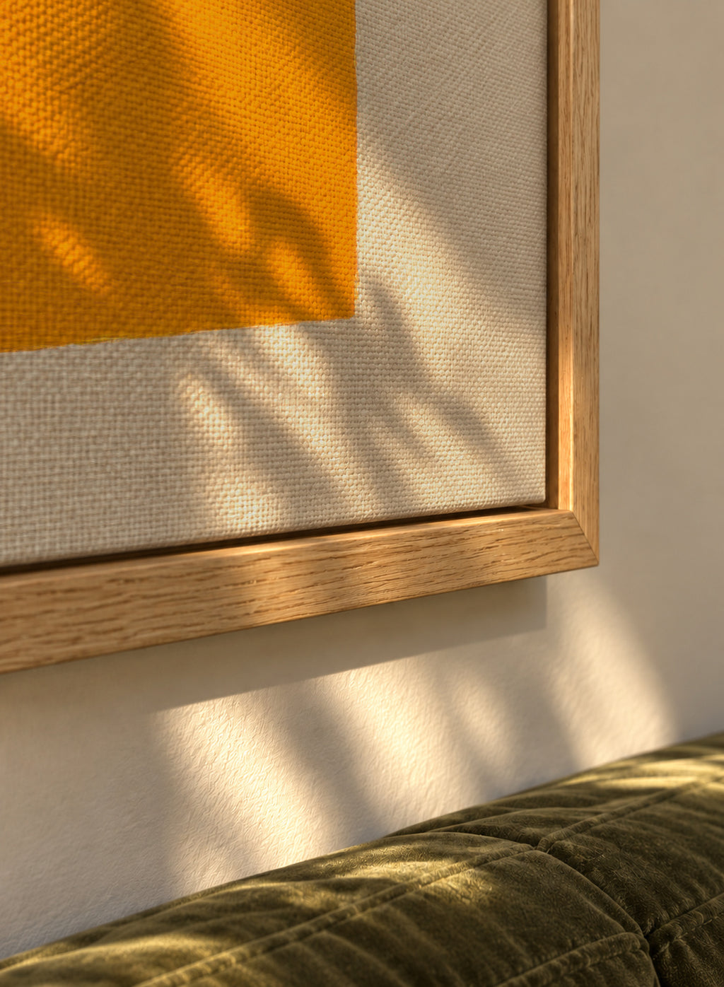 Shifted Blocks - Framed canvas detail