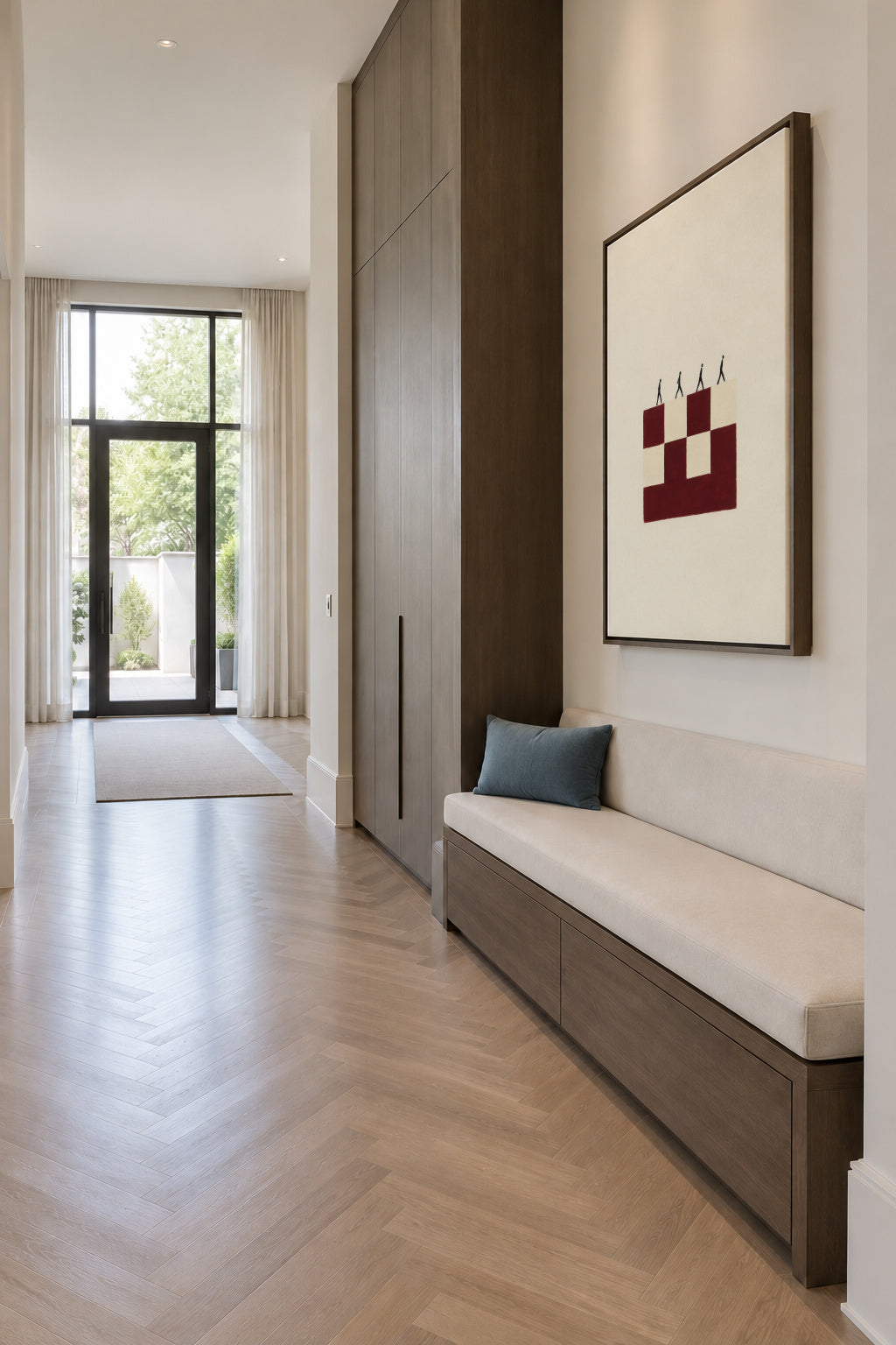 Table Arrangement - Framed canvas in an interior
