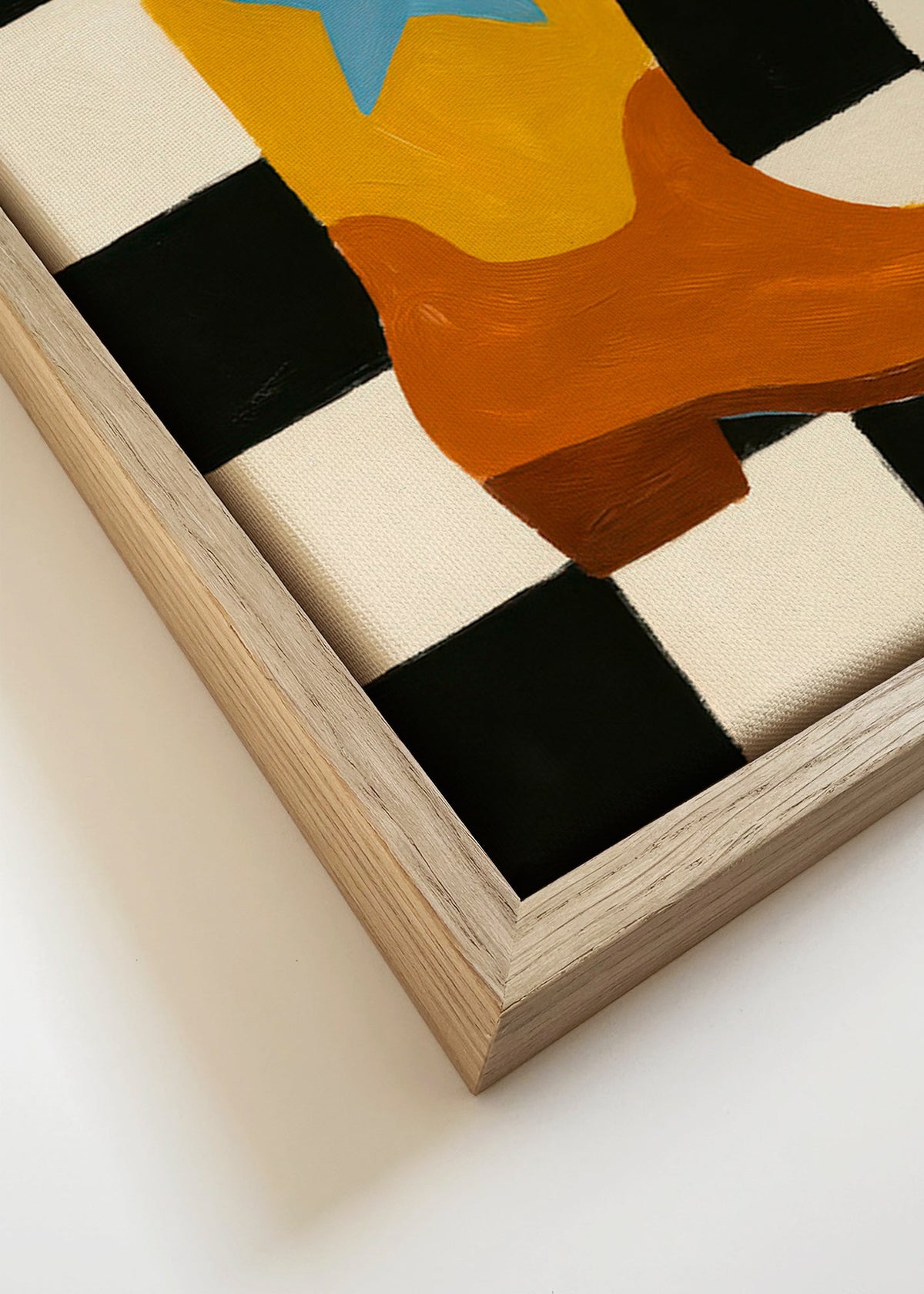 Illustratie van cowboylaars met ster – Canvas detail