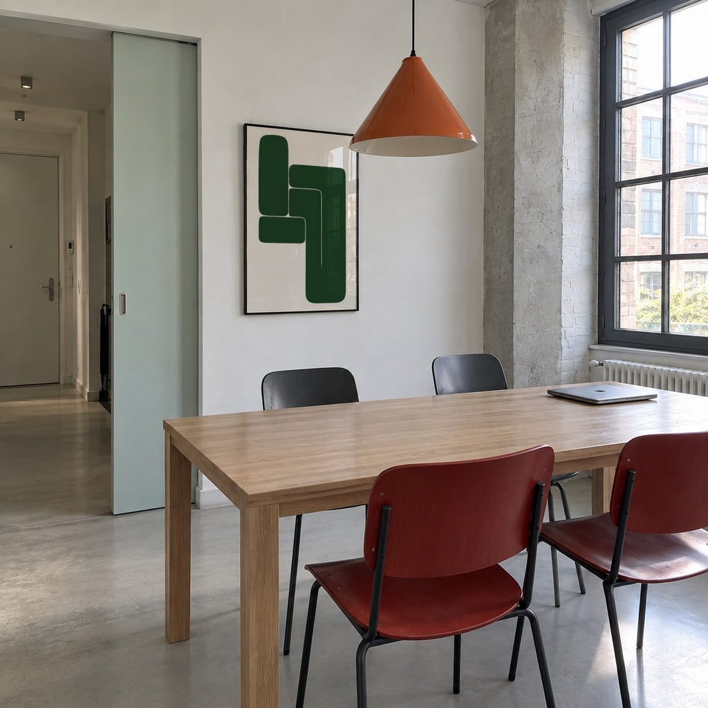 L-Shape Balance IV - Framed poster in an interior