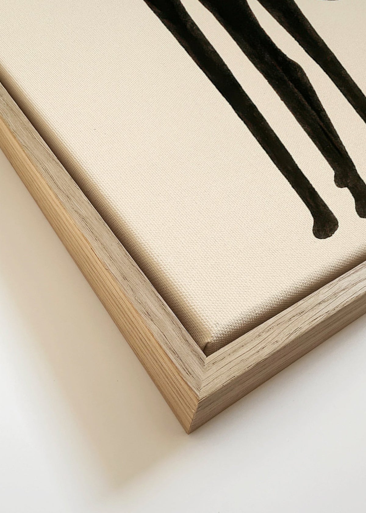 Poster met verlengde kat-silhouet – Canvas detail