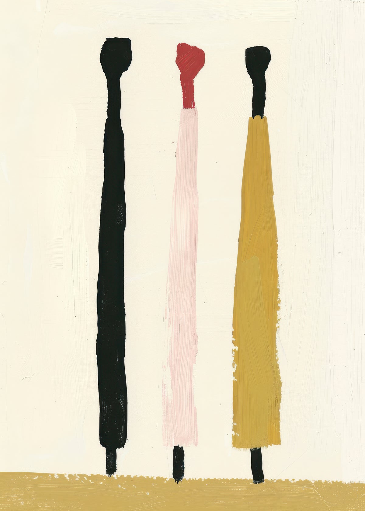 Vertical Trio - Unframed art print