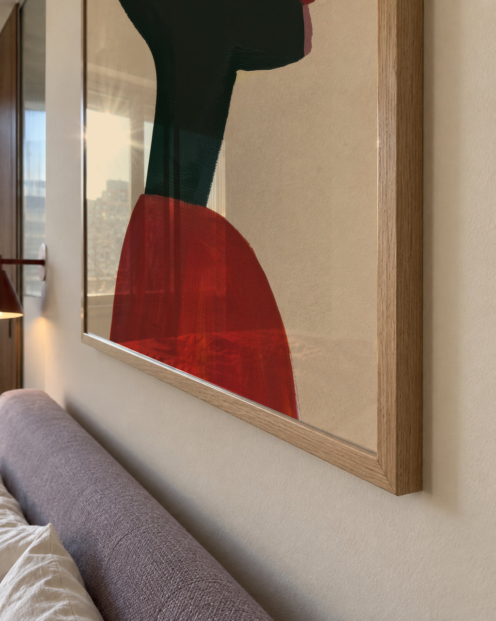 Profile in Red - Framed poster detail