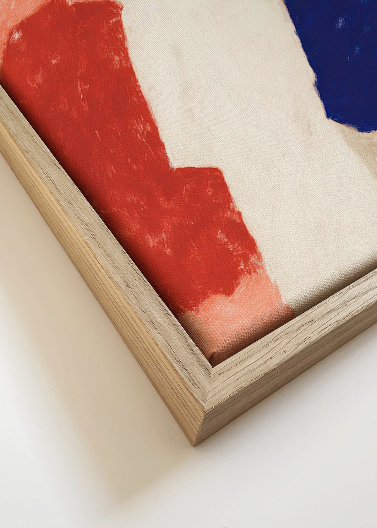 Abstract kunst: figuren in rij – Canvas detail