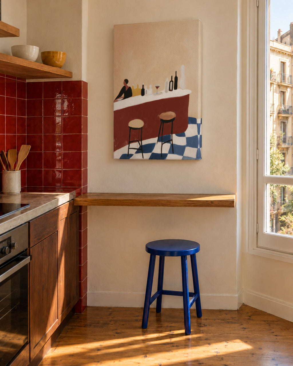 Evening Bar - Unframed canvas in an interior