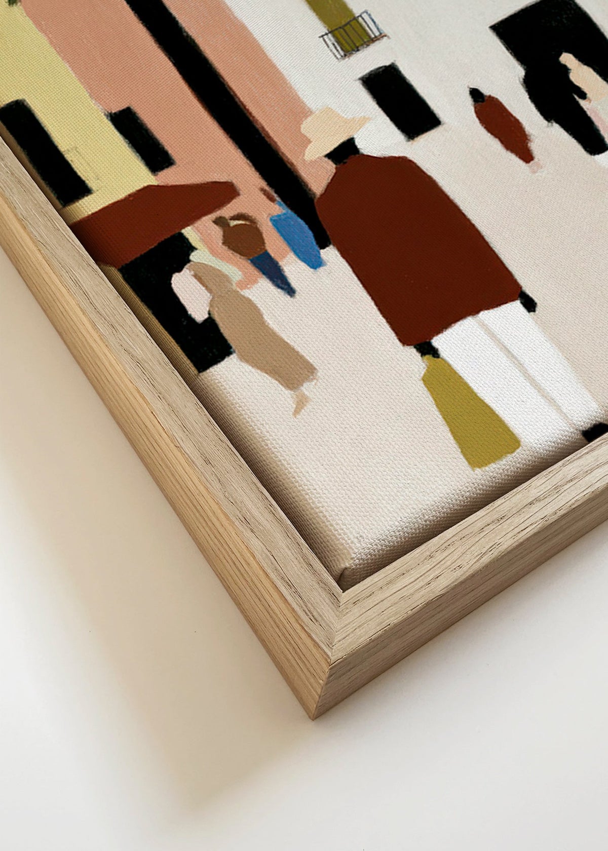 Keuken kunst: Mediterraanse wandeling met palm – Canvas detail