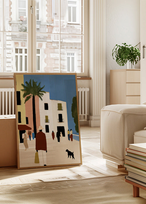 Keuken kunst: Mediterraanse wandeling met palm – Product1