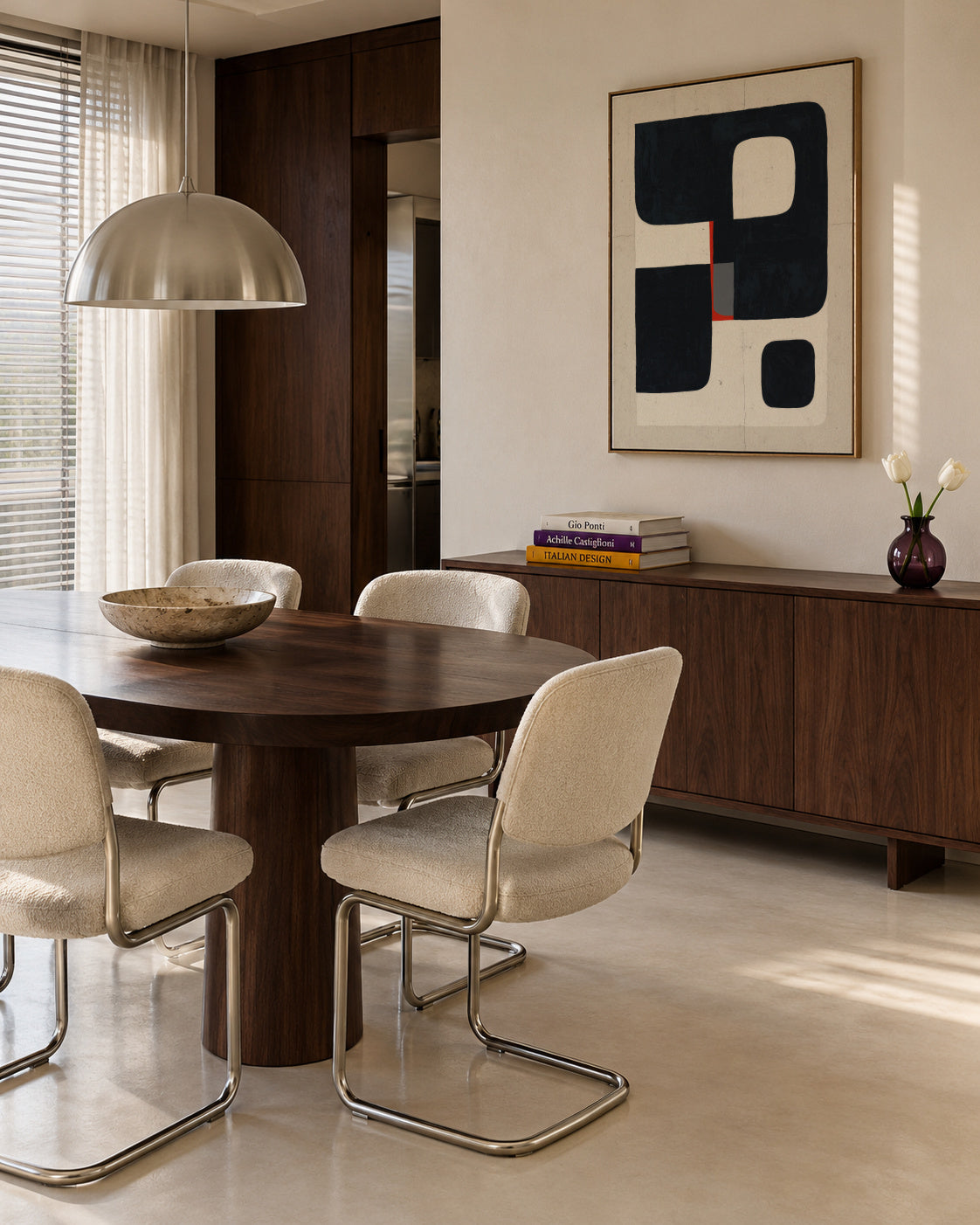 Cubic Structure - Framed canvas in an interior