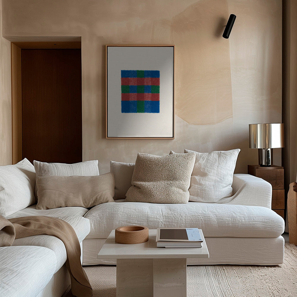 Cuadro geométrico de cuadros a mano – Canvas1