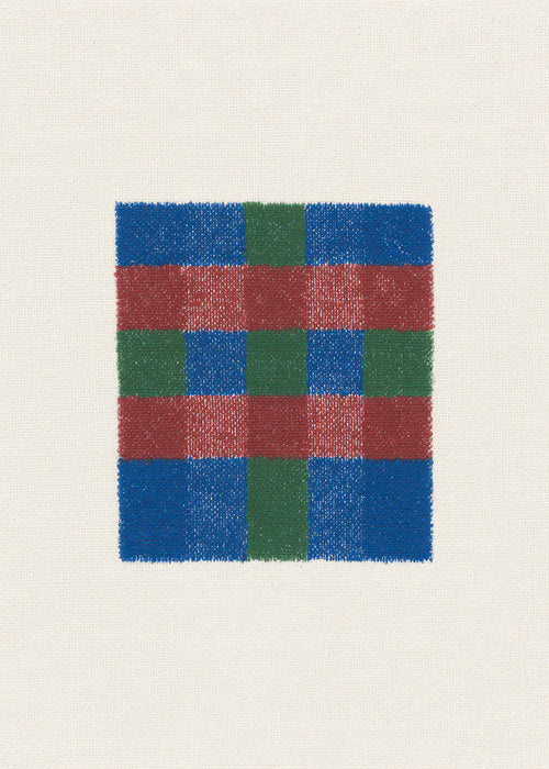 Geometrische print met gekleurd ruitenpatroon