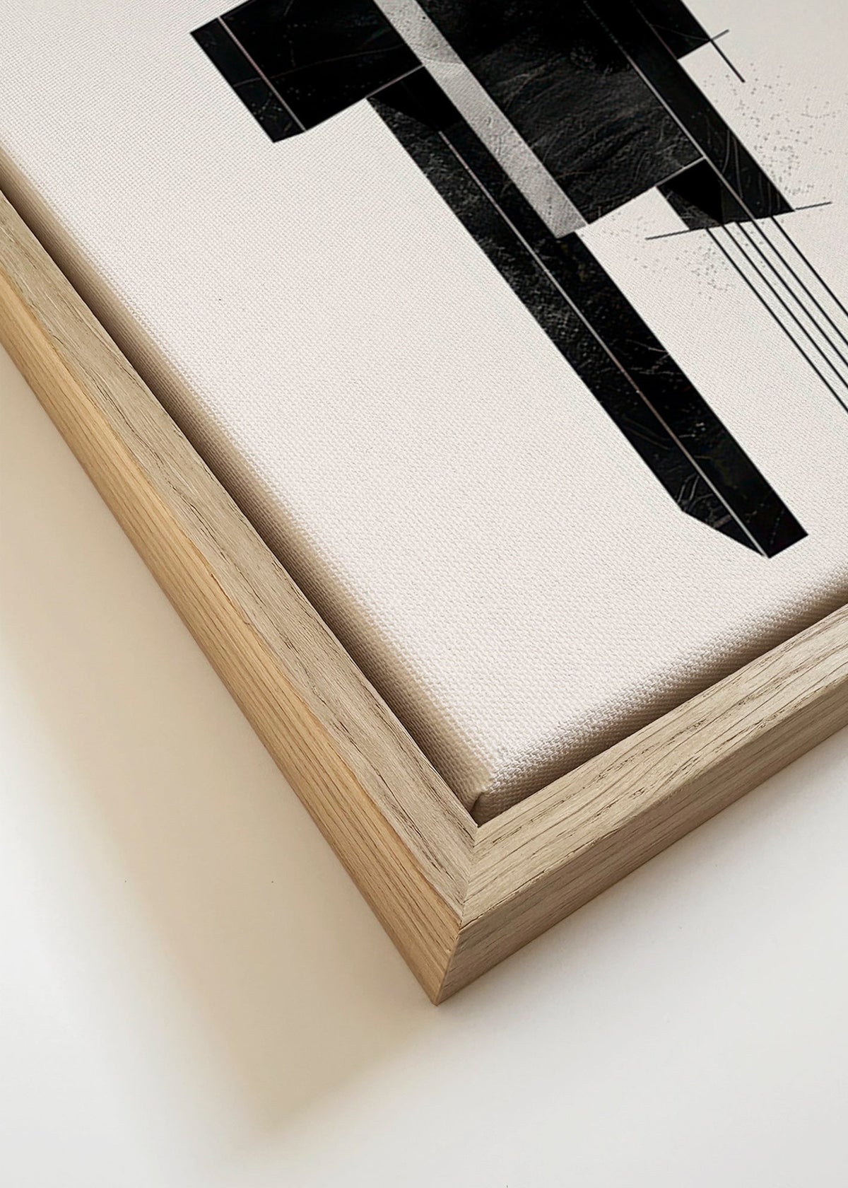 Geometrische poster Monoliet structuur – Canvas detail