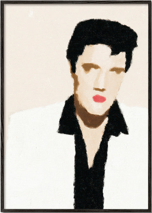 Illustratie portret minimalistisch met iconische blik – Black Frame