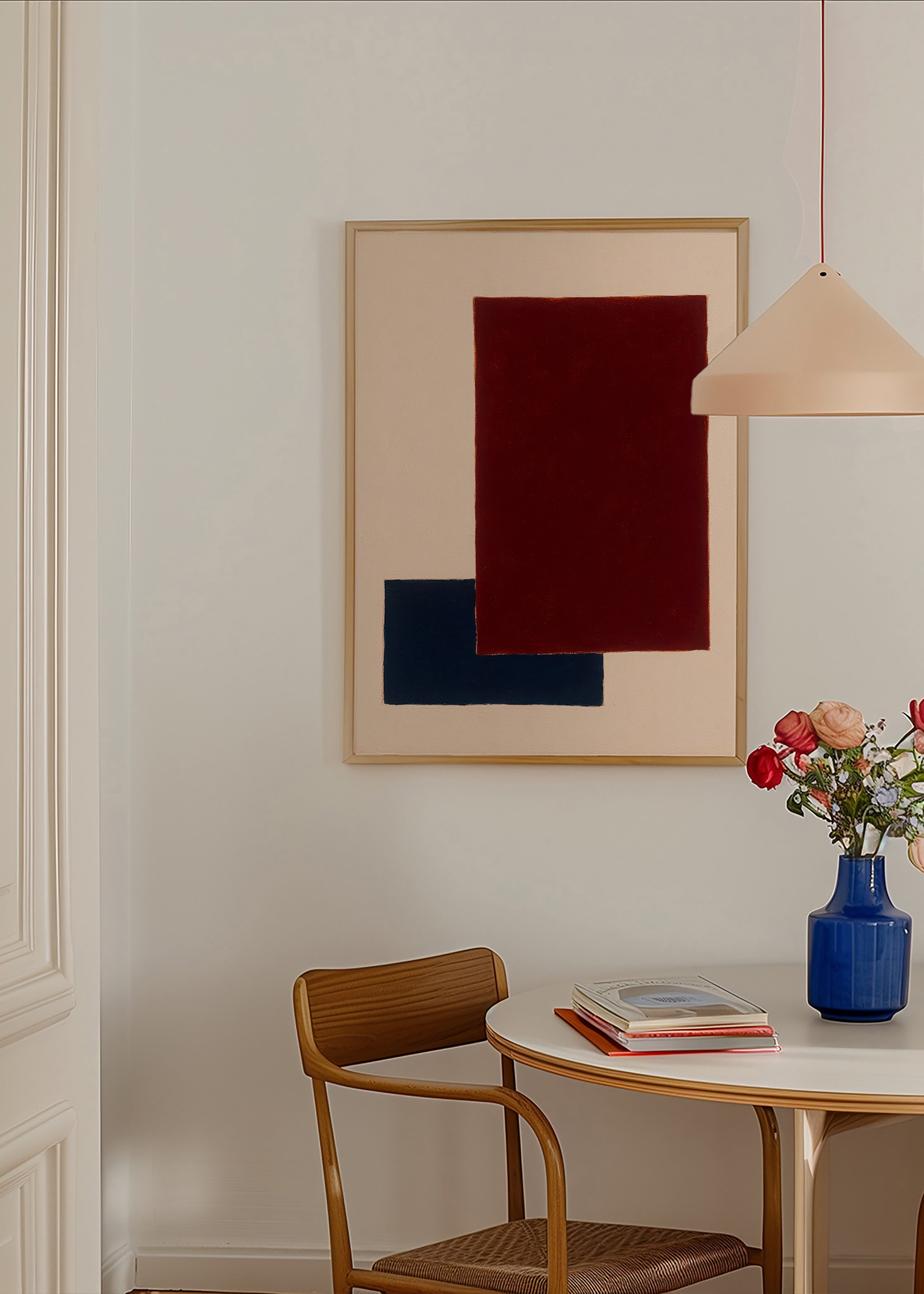 Geometrisch schilderij met overlappende rechthoeken – Product1