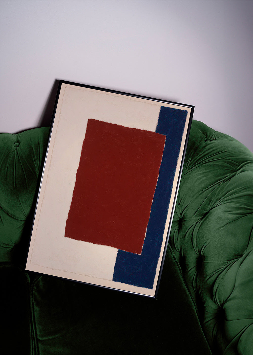 Abstract kunstwerk met bordeaux rechthoek – Product2