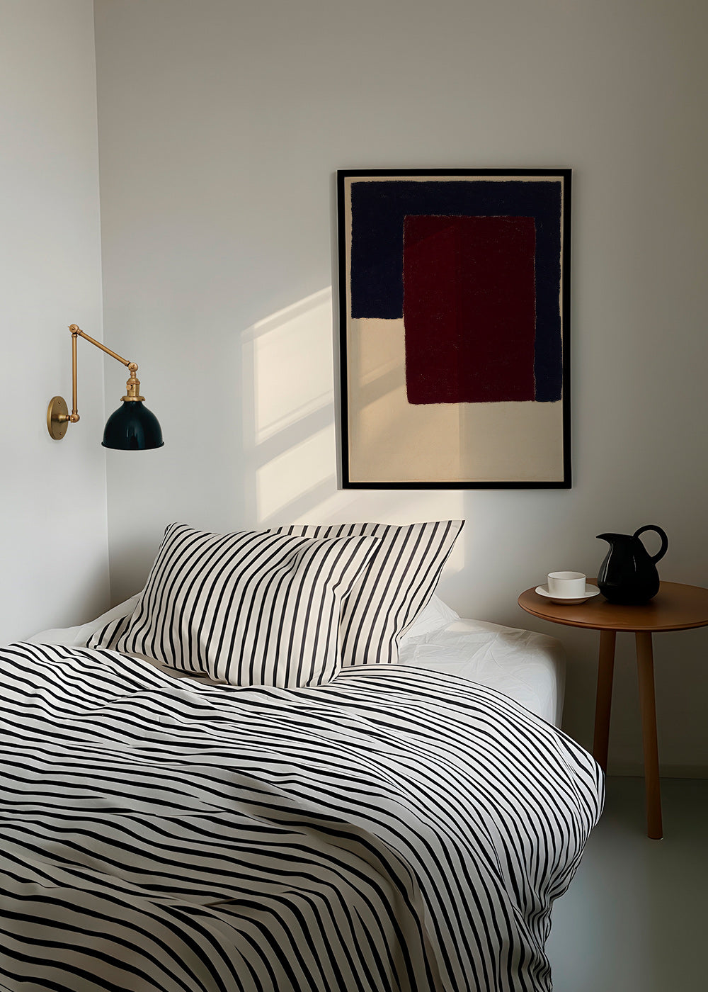 Abstract kunstwerk met bordeaux rechthoek – Product2