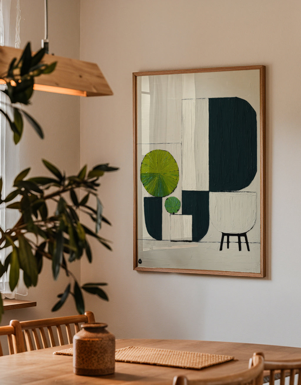The Abstract Garden - Framed poster detail