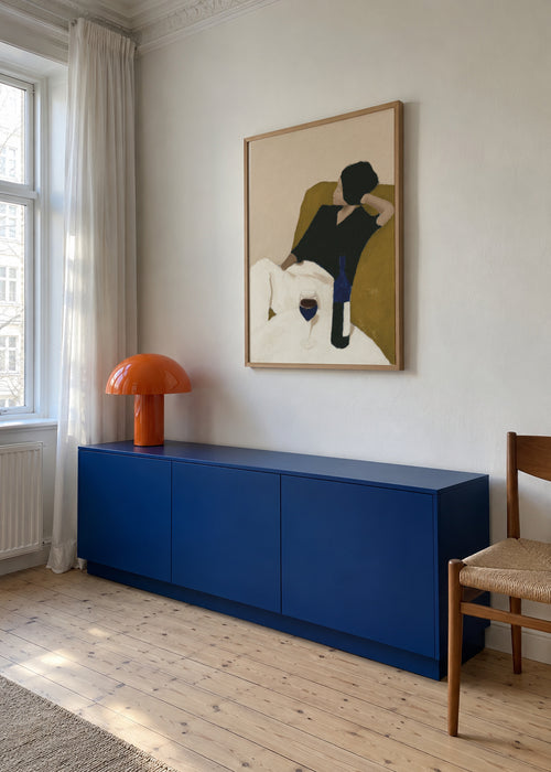 Afternoon Wine - Framed poster in an interior