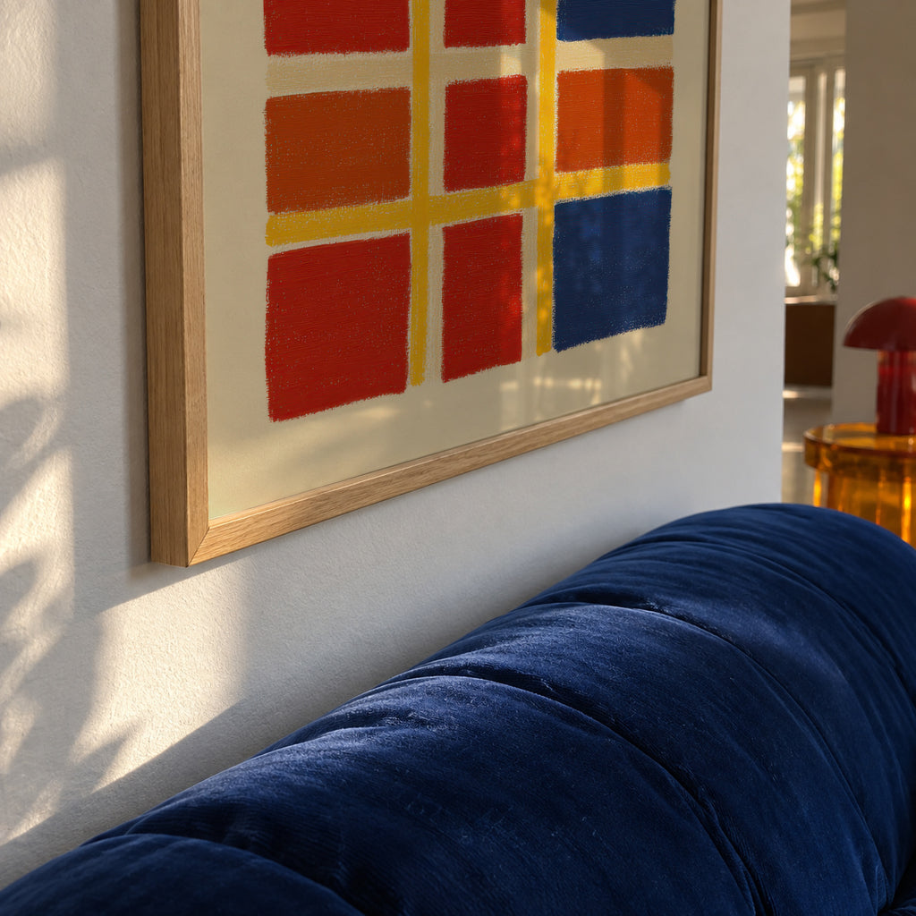 Color Grid No. 02 - Framed poster detail
