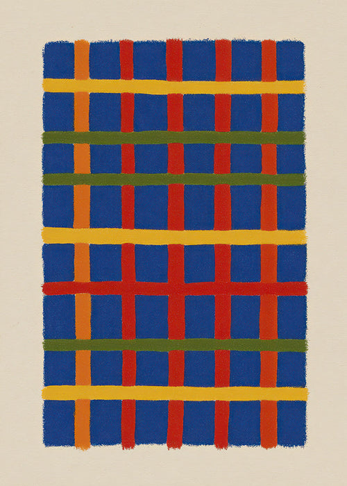 Geometrische kunst kleurraster verticaal