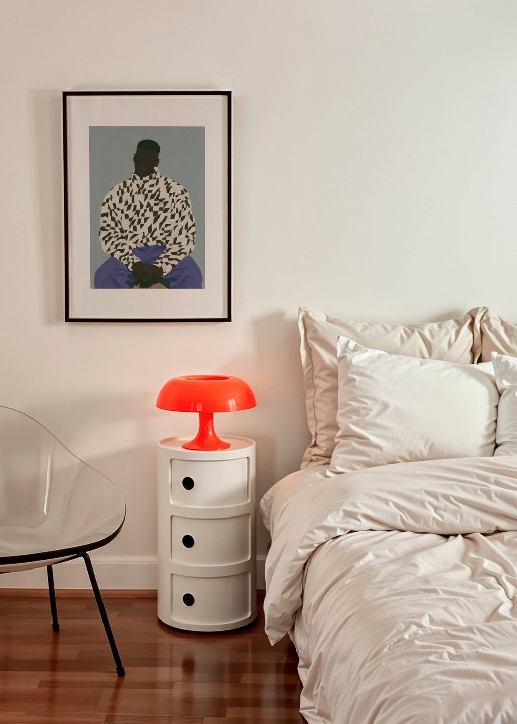 Leopard Print Shirt - Framed poster in an interior
