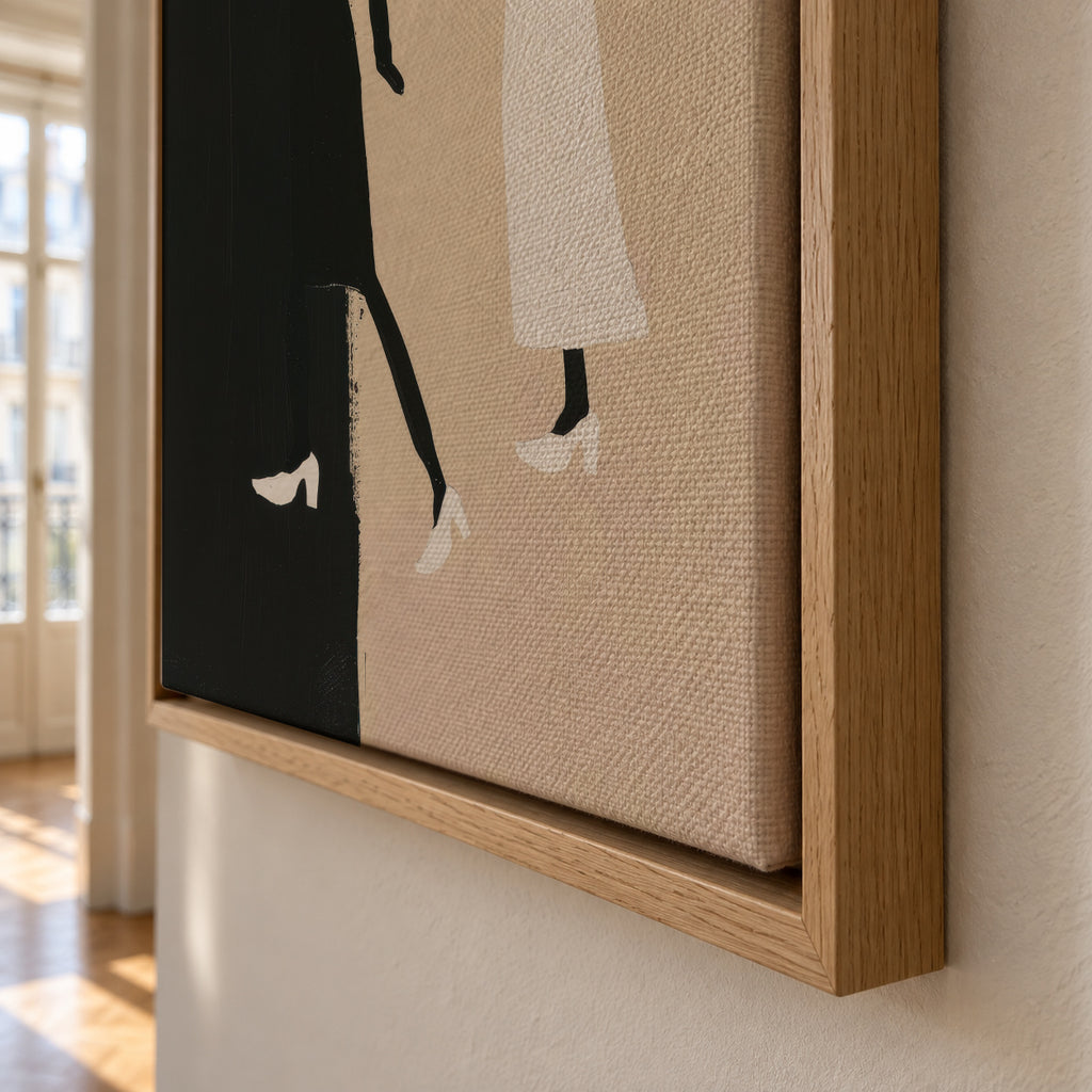 Shadow Walk - Framed canvas detail