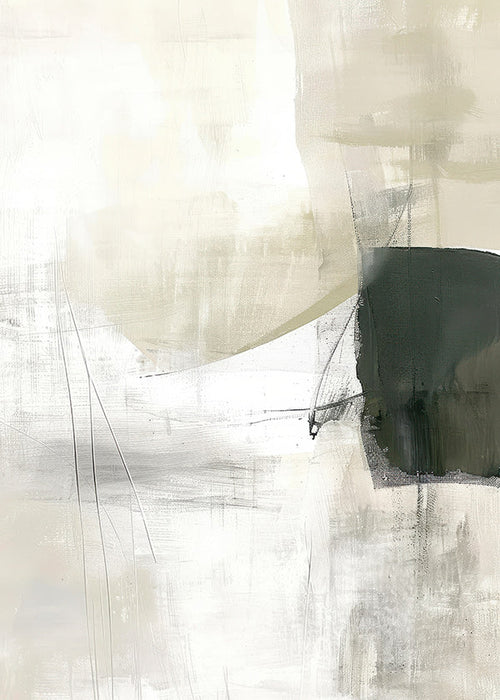 Abstract kunst minimalistisch groen blok