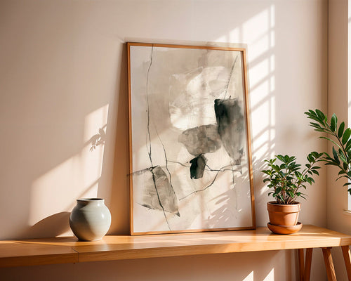 Abstracte kunst met inktwassing – Product1