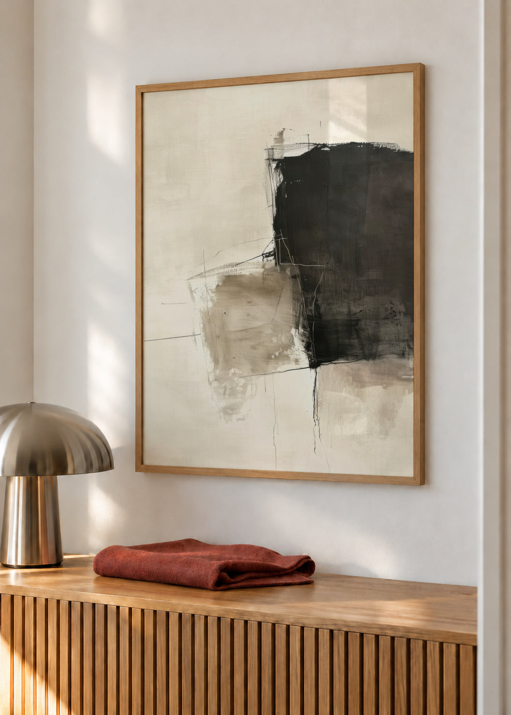 Ash Contrast - Framed poster in an interior