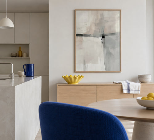 Encounter in Grey - Framed poster in an interior