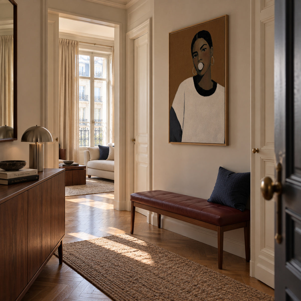 Bold Beauty - Framed canvas in an interior