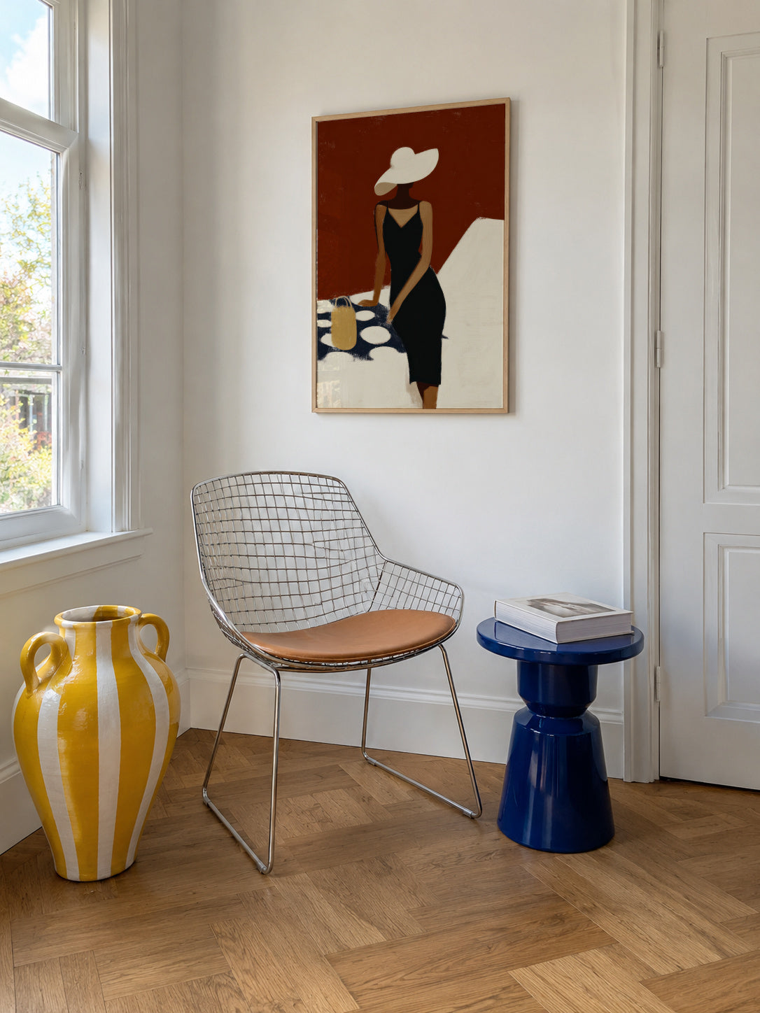 Black Swimsuit Study - Framed poster in an interior