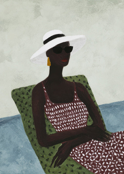 Elegante illustratie van liggende figuur