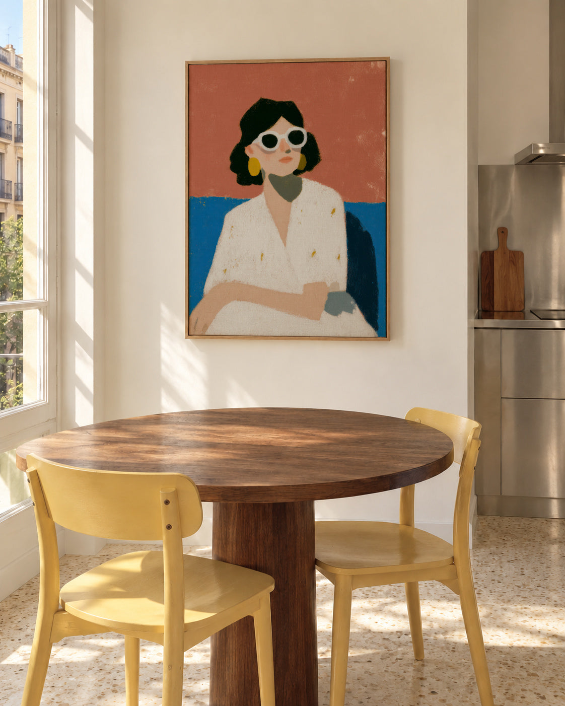 Relaxation - Framed canvas in an interior