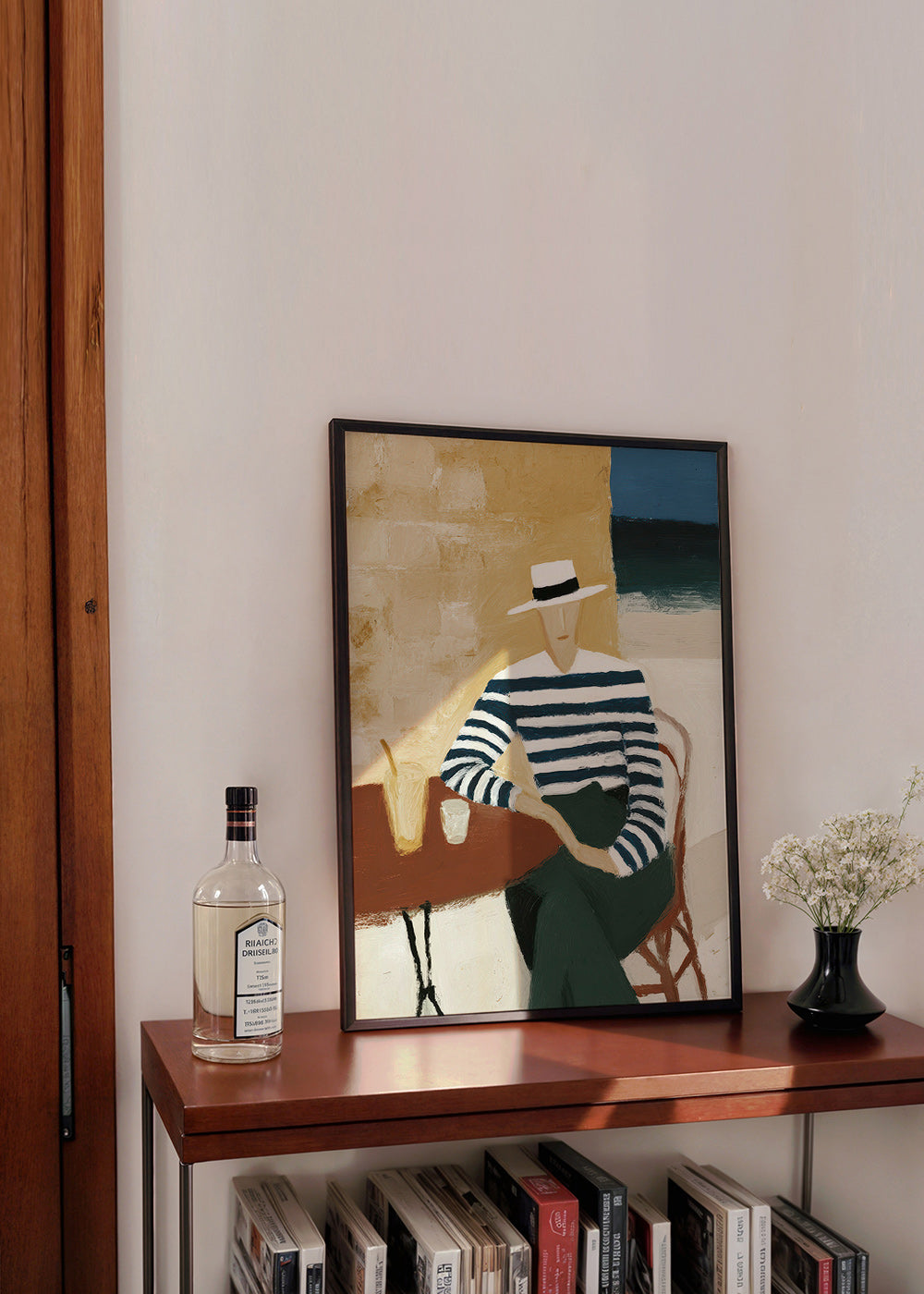 Keuken kunst met gestreepte figuur aan zee – Product2
