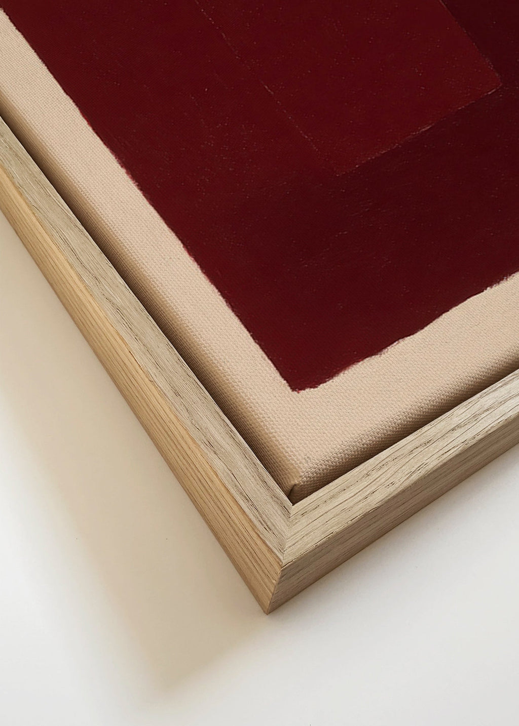 Graniet abstract kunstwerk met gestapelde rechthoeken – Canvas detail