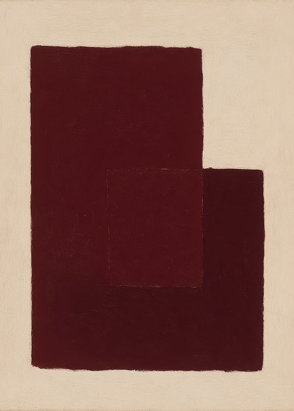 Graniet abstract kunstwerk met gestapelde rechthoeken