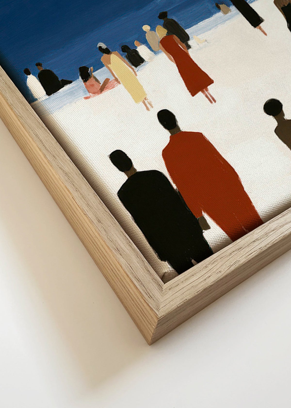 Kustlandschap met figuren – Canvas detail