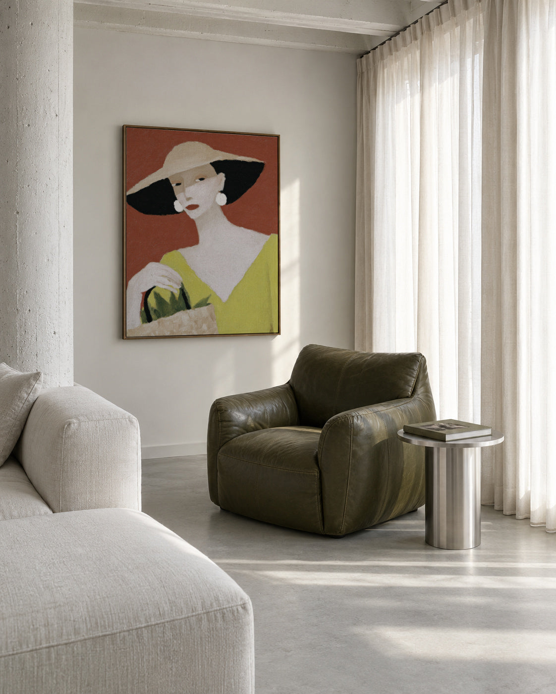 Market Finds - Framed canvas in an interior